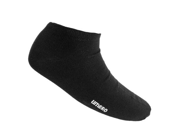 UMBRO Cali Slip In Sock 3pk sort JR Lav treningssokk i bomull